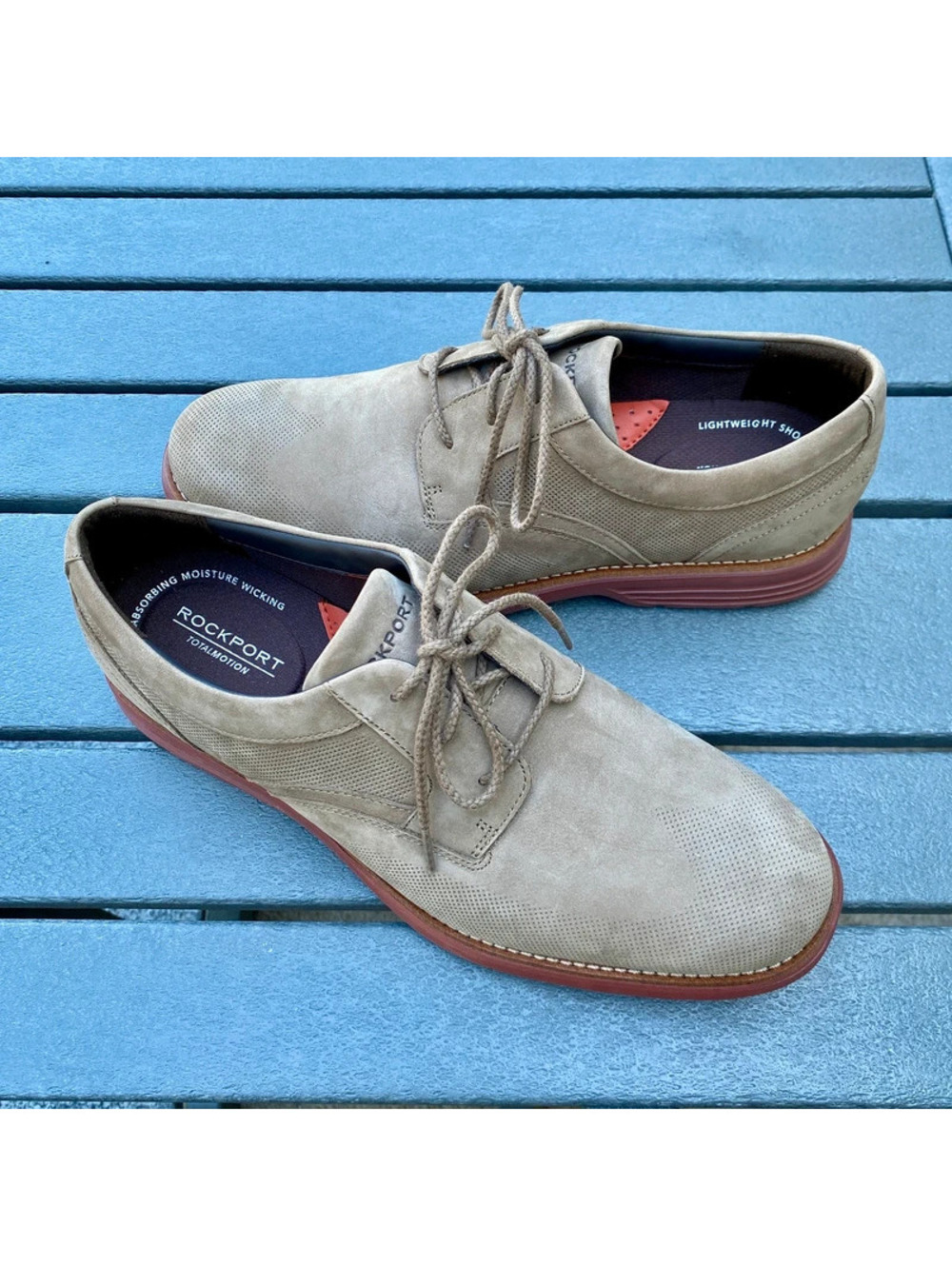 Rockport Leather Men’s Shoes Casual Wingtip Size 11